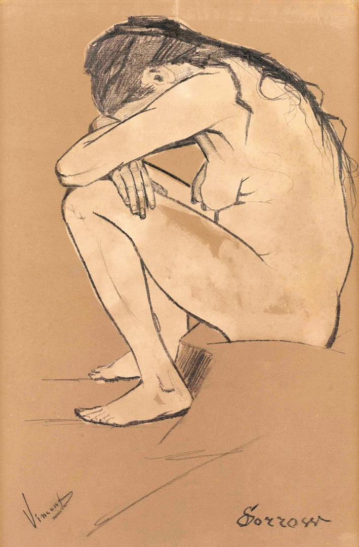  文森特·威廉·梵高  Vincent Willen Van Gogh —— 悲伤 1882 (2)